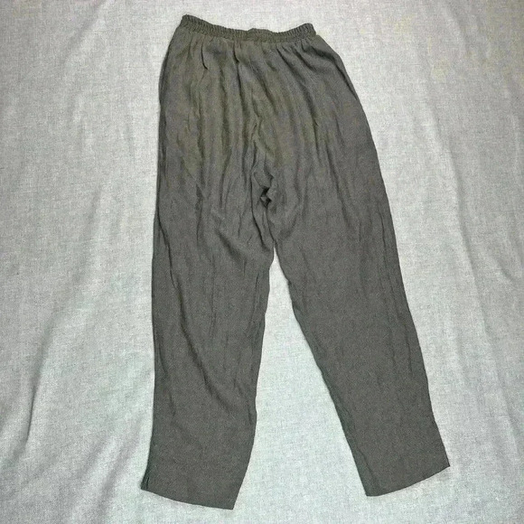 Yasuko Pants Taupe Color Elastic Waist Tapered Leg Sz M - Picture 9 of 9